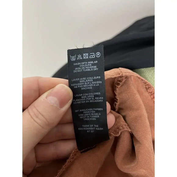 ASOS Burnt Orange Modal Blend Midi Aline Skirt Belted Size 6 Women’s - Picture 5 of 5